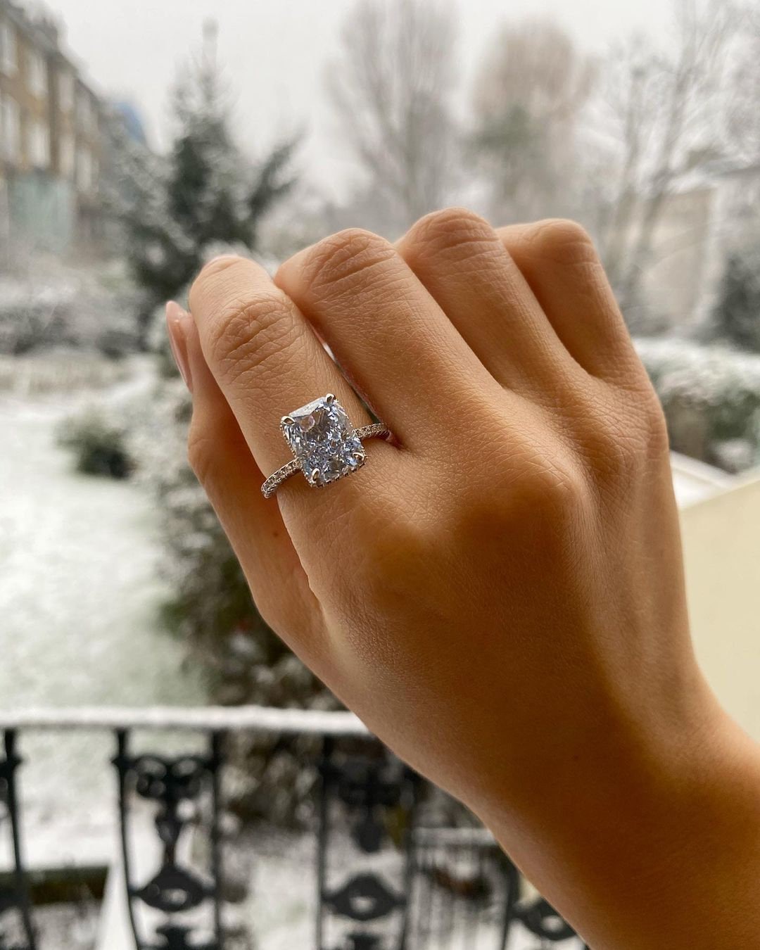 Marcia 4.5 CT Radiant Cut Halo Ring