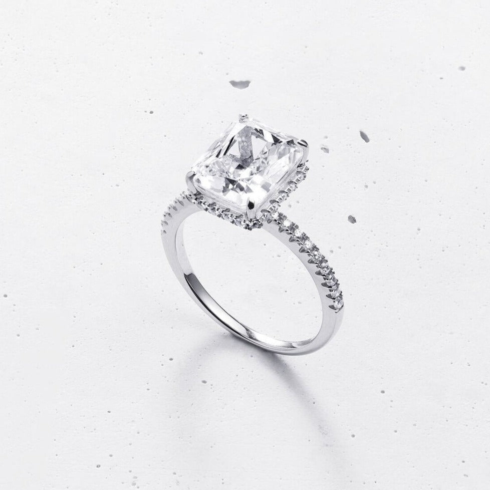 Marcia 4.5 CT Radiant Cut Halo Ring