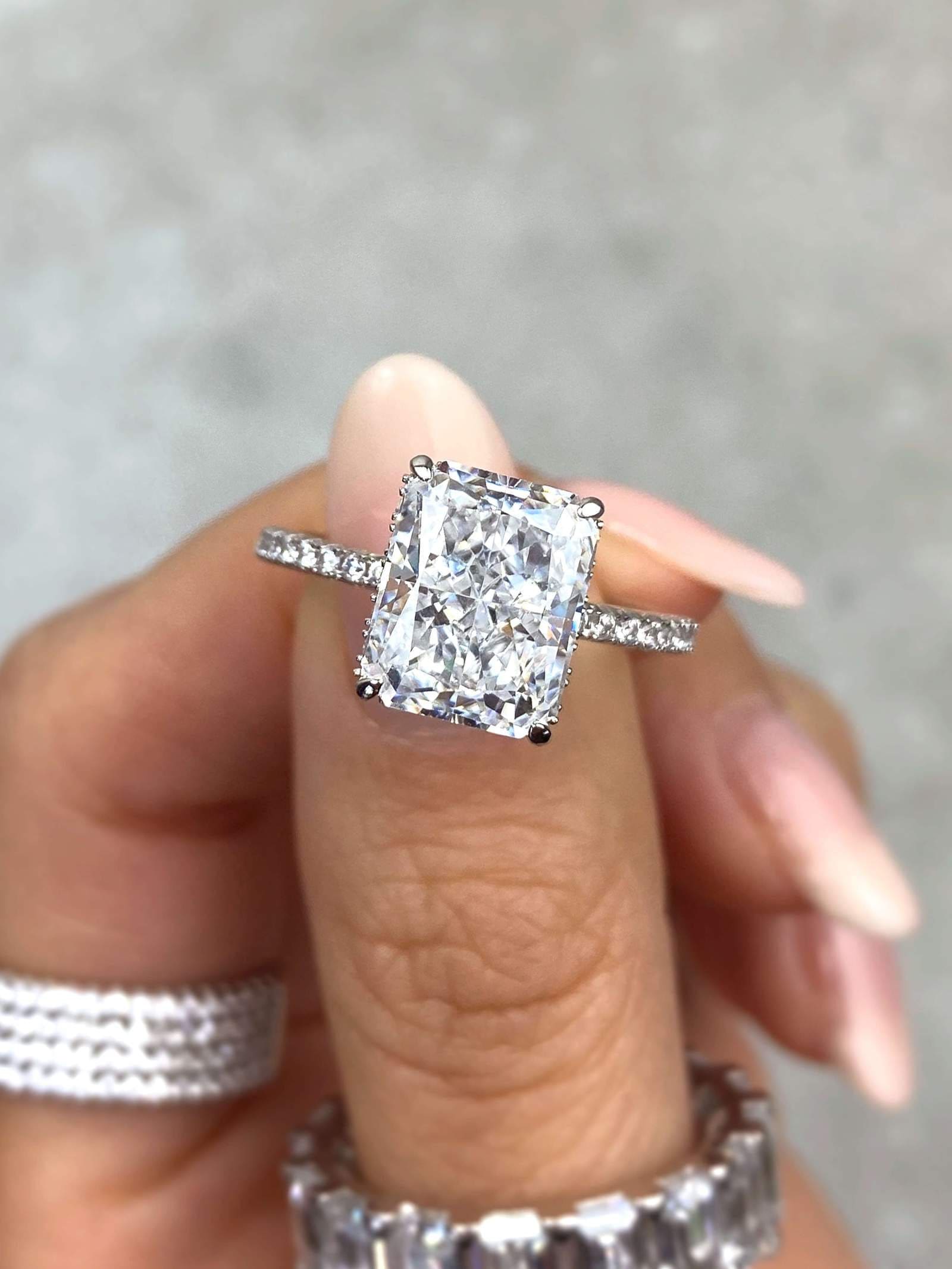 Marcia 4.5 CT Radiant Cut Halo Ring