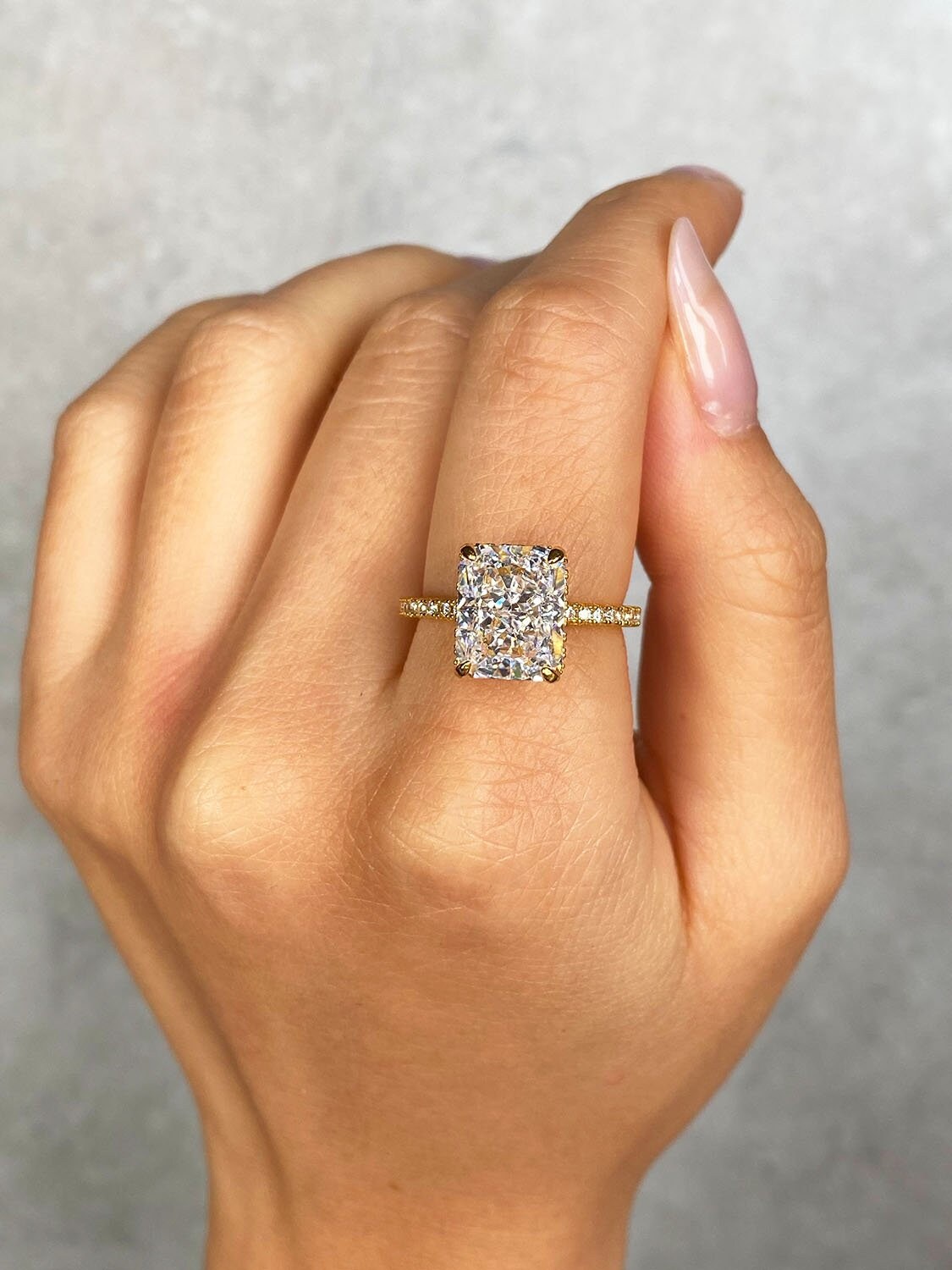 Marcia 4.5 CT Radiant Cut Halo Ring