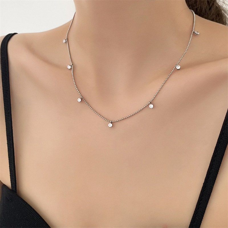 18K GOLD FILLED Necklace, Dainty Necklace, Charm Necklace, Gold Chain Necklace, Layering necklace, Simple Necklace, Thin Chain Necklace.