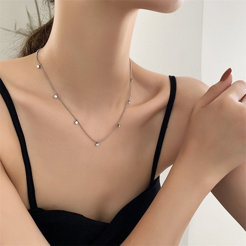 18K GOLD FILLED Necklace, Dainty Necklace, Charm Necklace, Gold Chain Necklace, Layering necklace, Simple Necklace, Thin Chain Necklace.