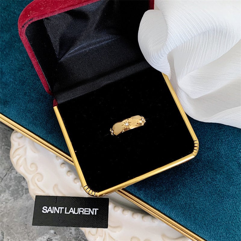 18K GOLD FILLED Cz Band Ring, Gold Stacking Ring, Thick Ring, Simple Gold Ring, Stacking Ring, Gold Plated Ring, Statement Ring, WATERPROOF