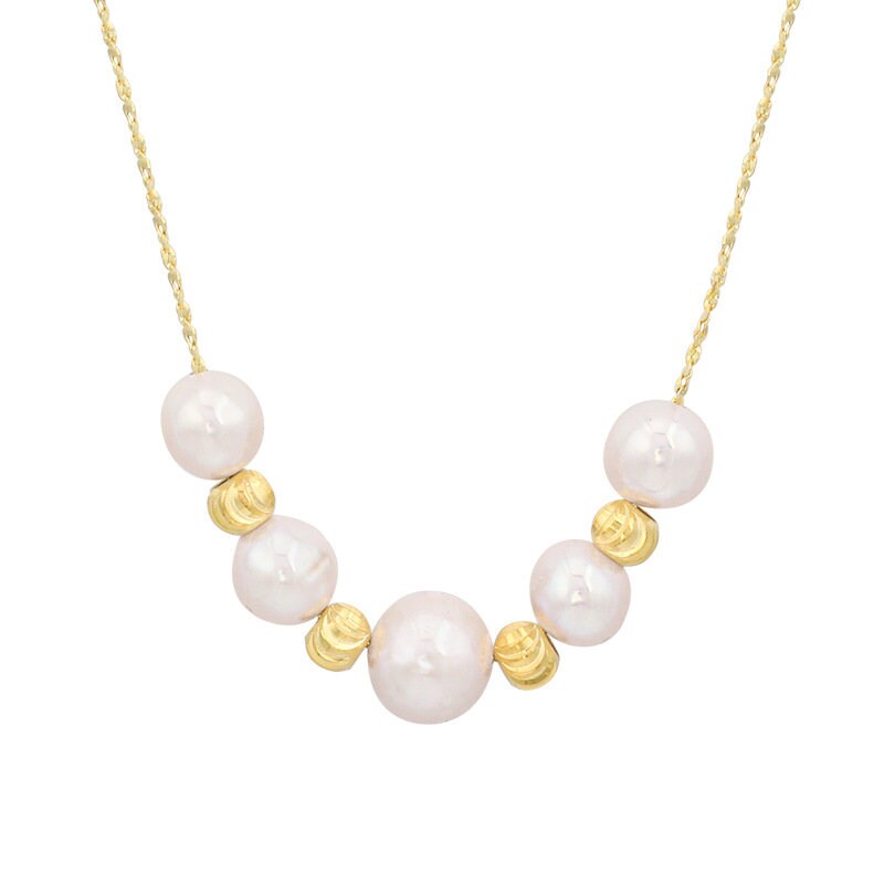 Freshwater Pearl Bead Necklace by Latuki • Dainty Pearl Necklace • Bridesmaids Gifts • Gift for Mom • Pearl Necklace • Premium Gift For Her