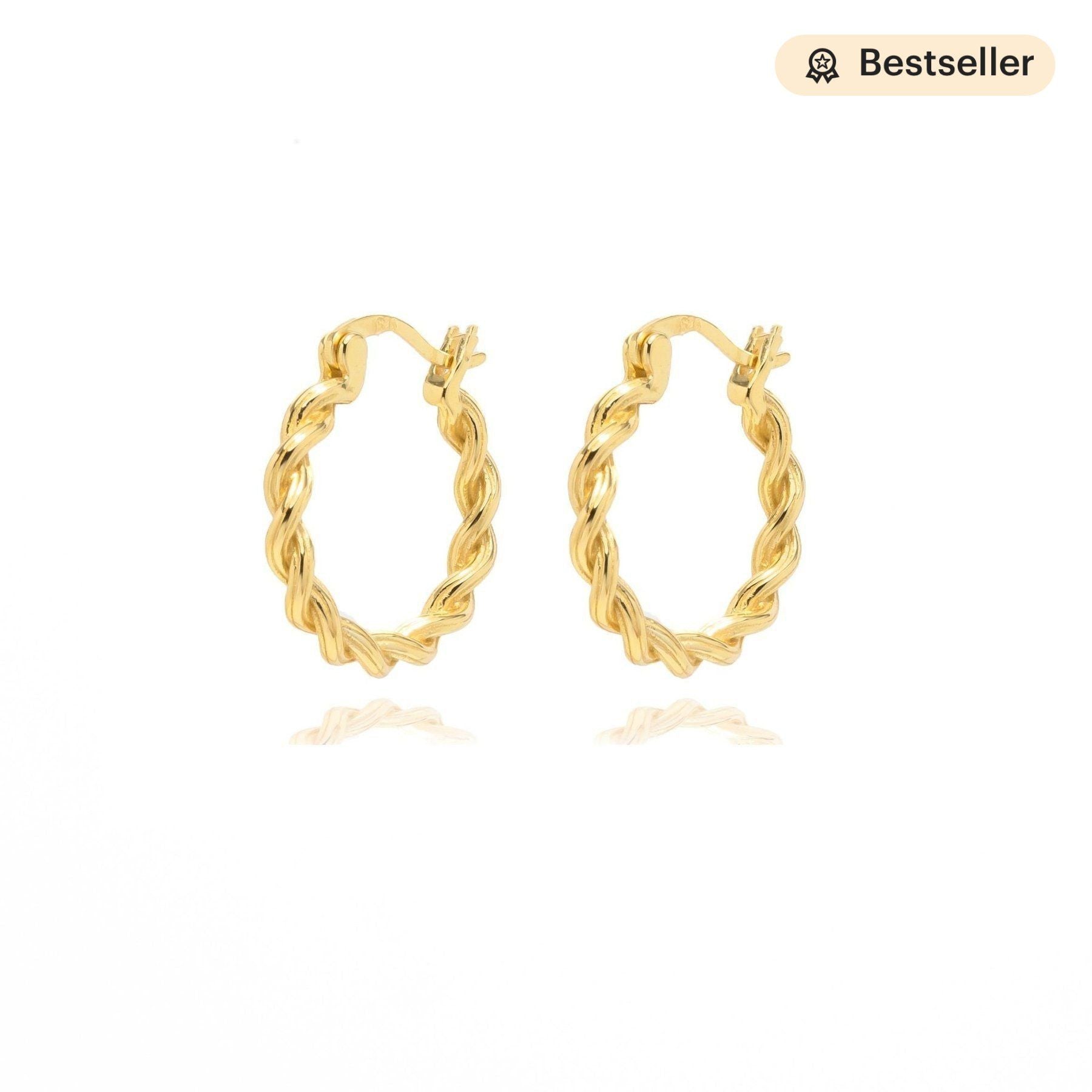 Janae Circle Twisted Hoop Earrings LATUKI