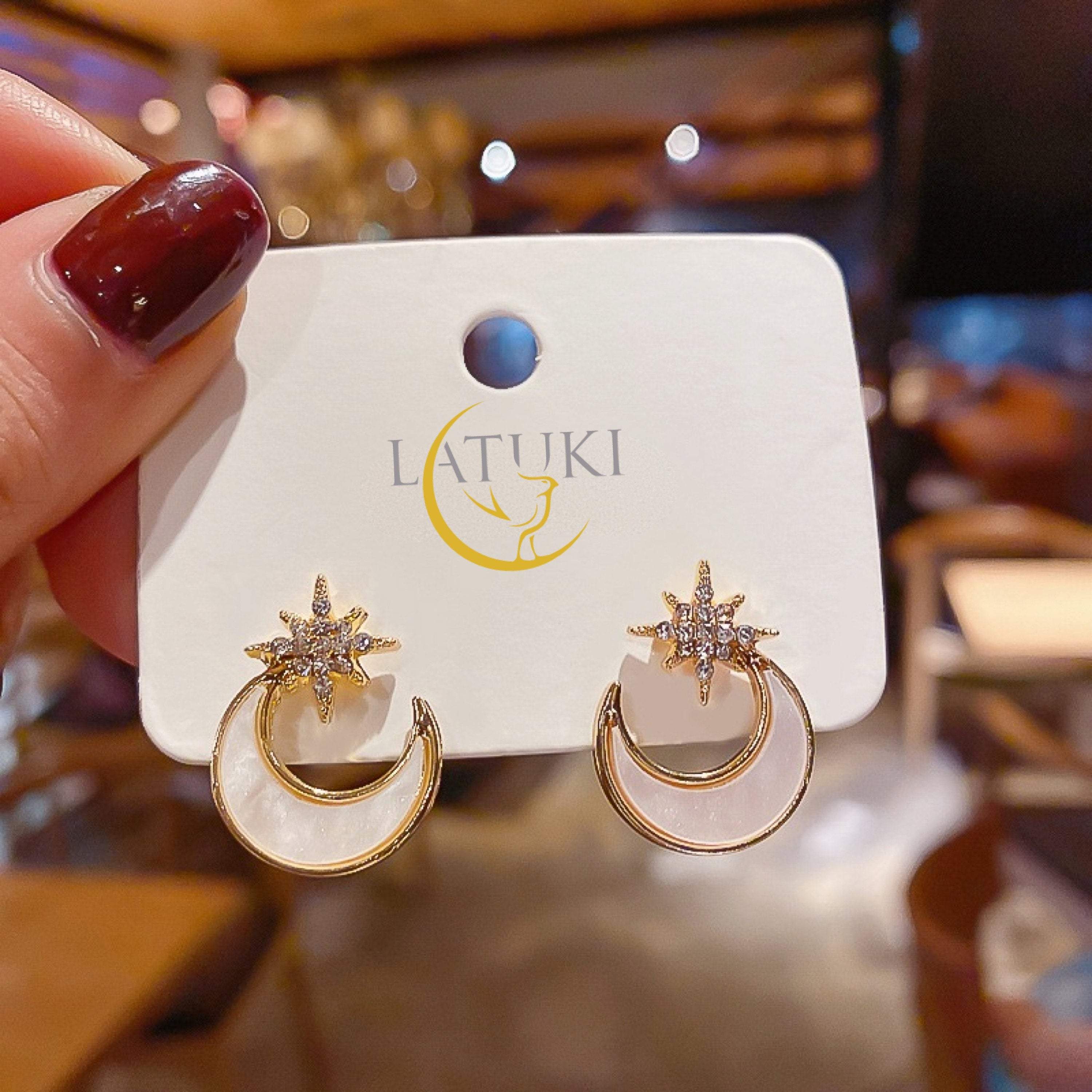 Lula Moon and Star Stud Earrings LATUKI