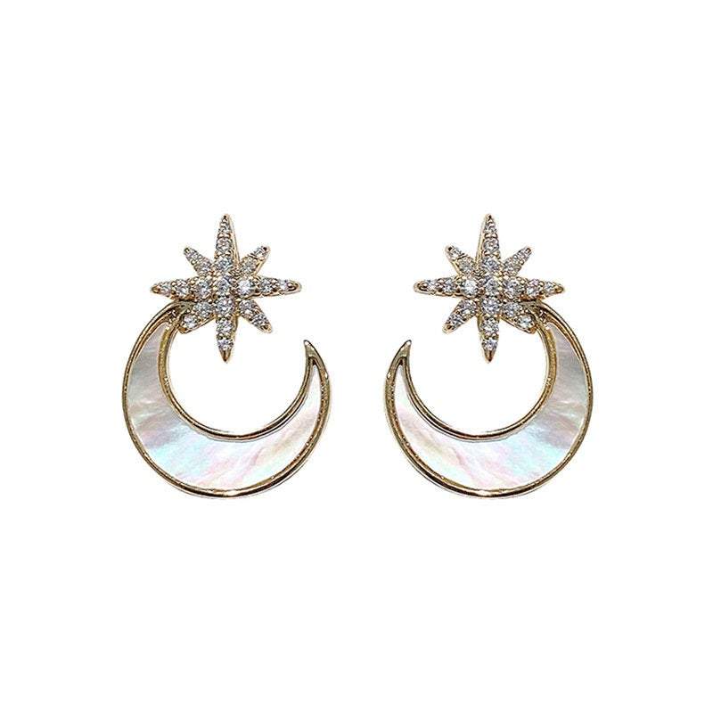 Lula Moon and Star Stud Earrings LATUKI