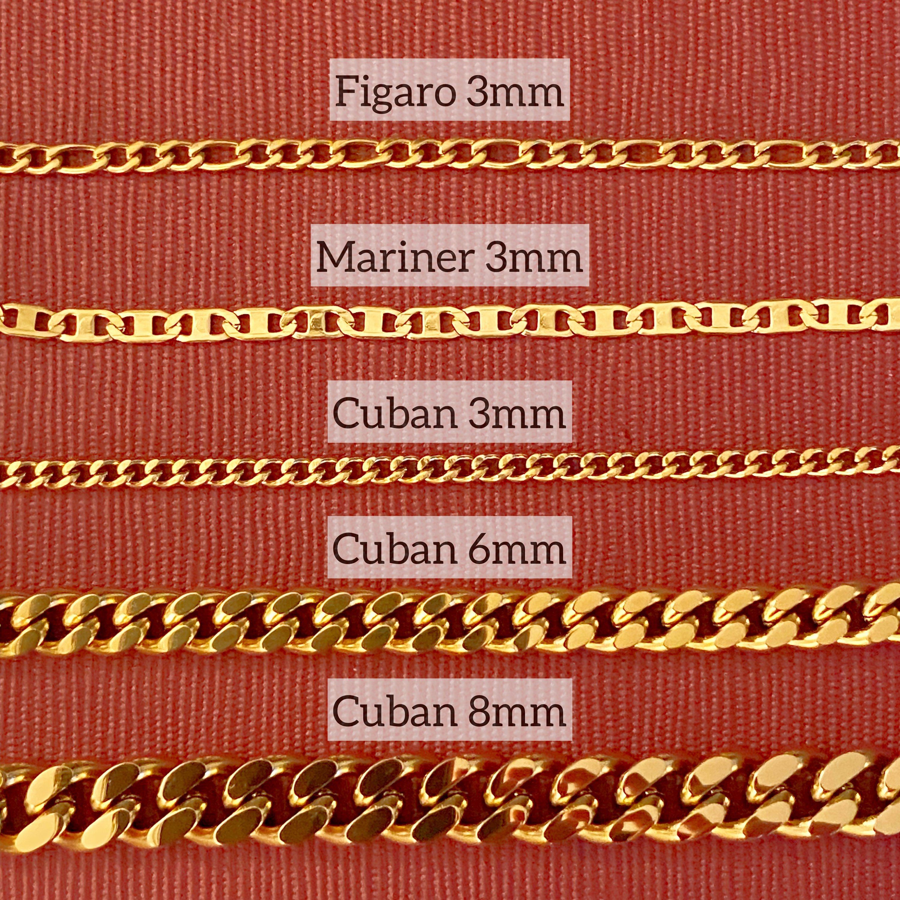 Mona Gold Filled Anklets (Cuban, Figaro, Mariner) LATUKI