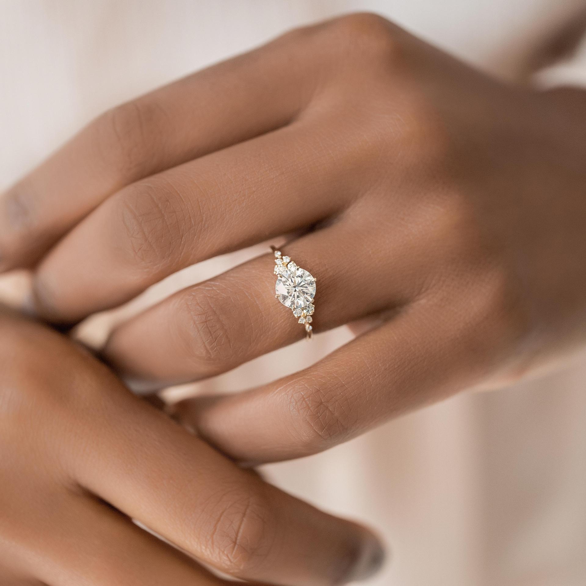 Montana Moissanite Engagement Ring Ring LATUKI