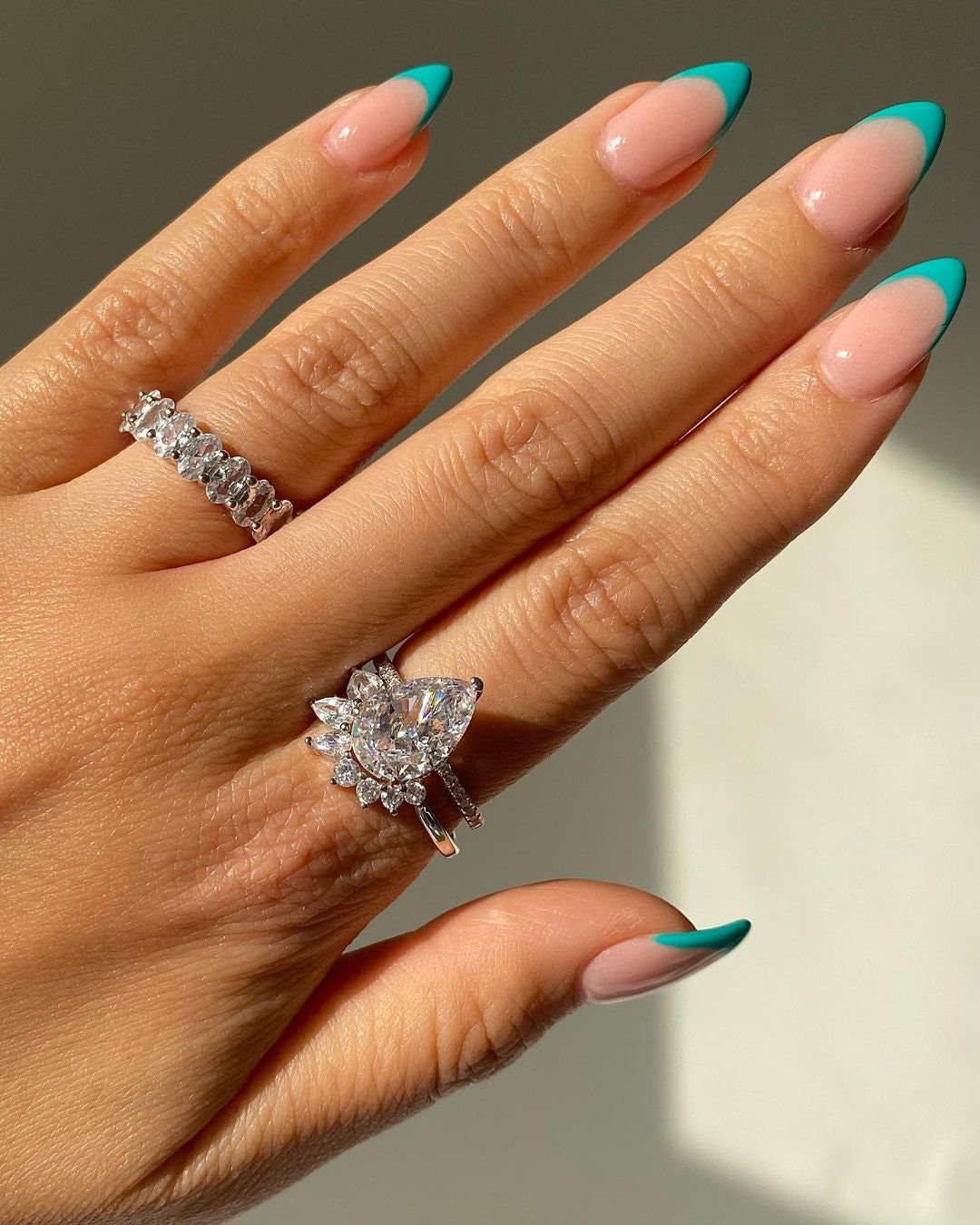 Remi Pear Cut Halo Engagement Ring LATUKI