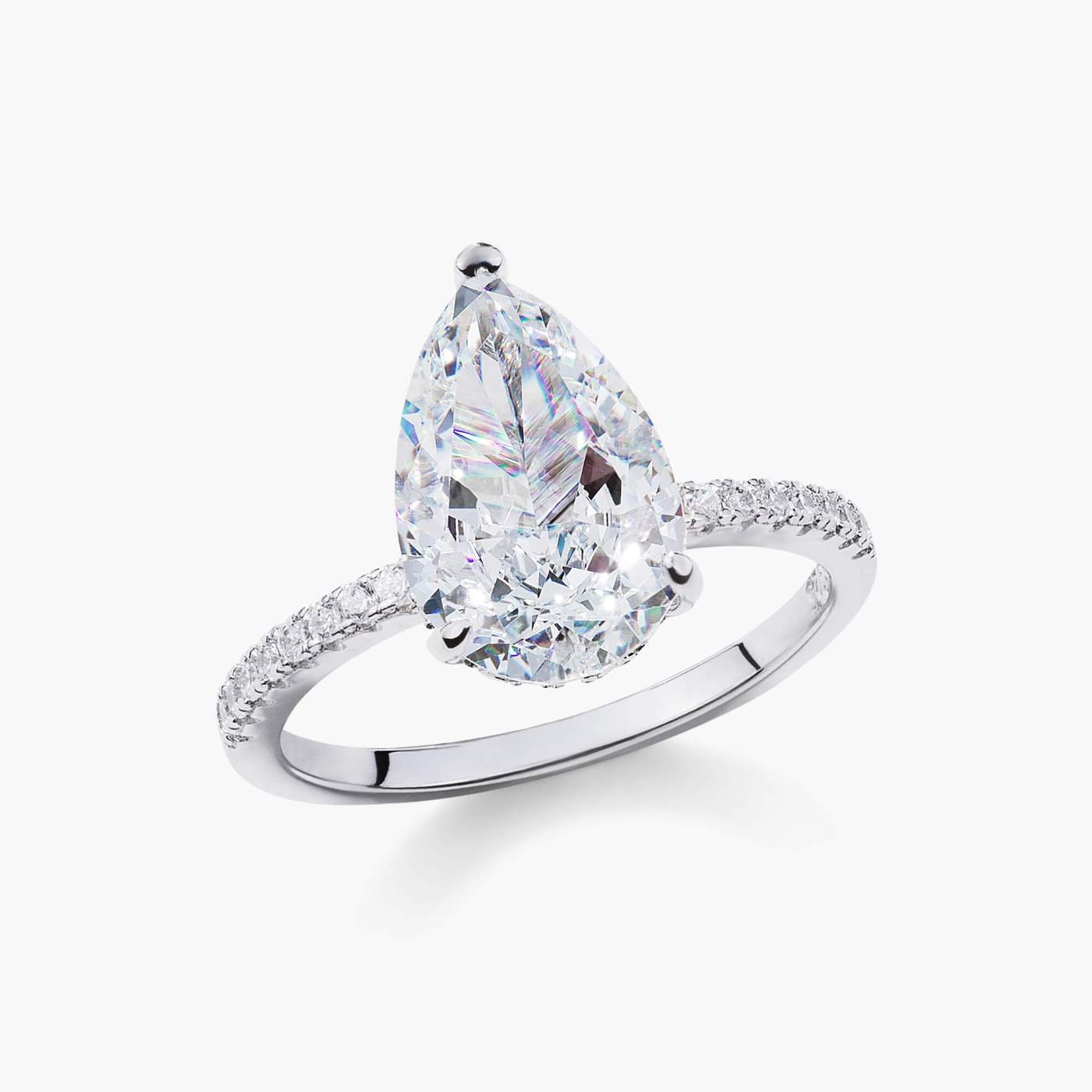 Remi Pear Cut Halo Engagement Ring LATUKI