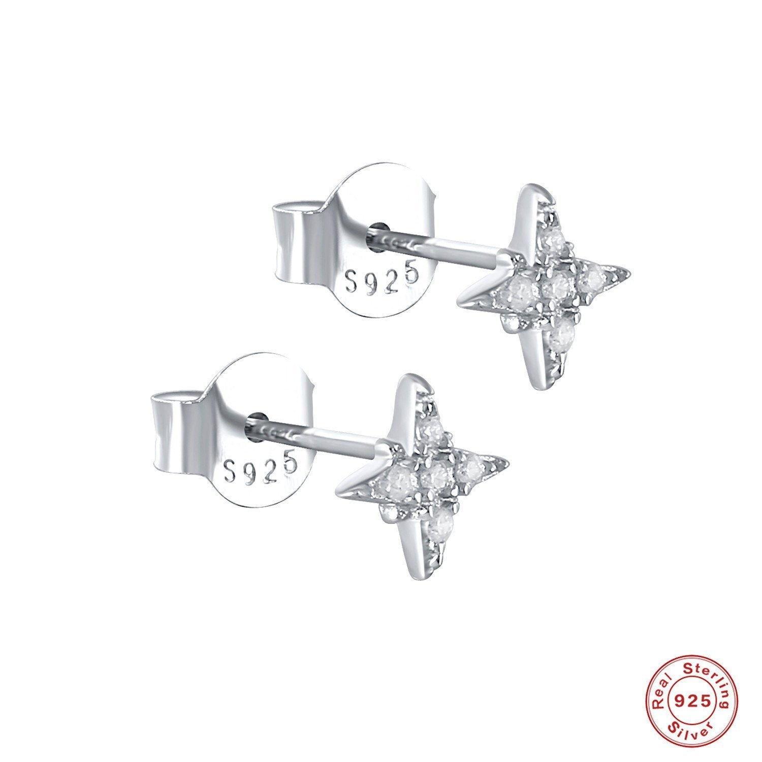 Star Stud Earrings, Mini earrings, 18k gold, Tiny earrings, Dainty earrings, anise earrings, minimalistic earring, Gift for her, North star LATUKI