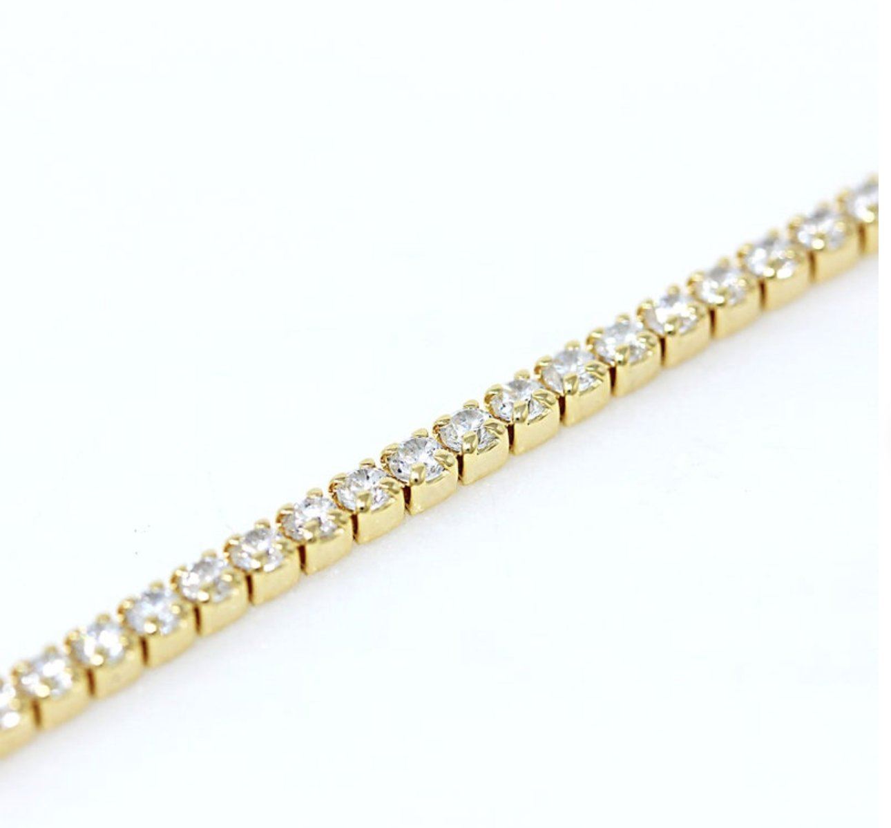 Sterling Silver 925 Tennis Necklace, 2mm Tennis Choker, Tiny Choker, Dainty Choker Necklace, Layering Choker Necklace, Small Diamond Choker LATUKI