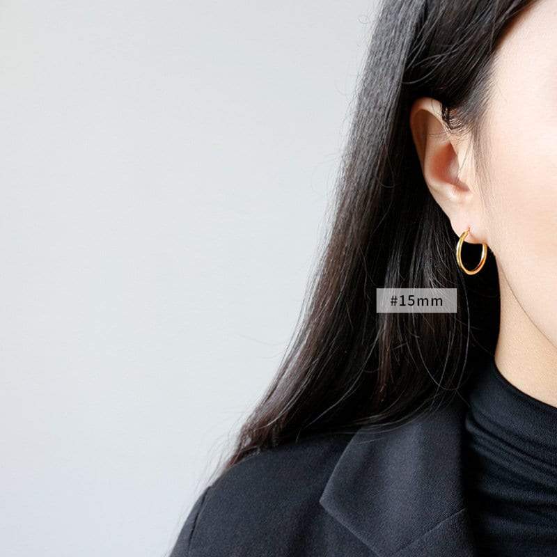 Sterling Silver Dainty Gold Hoops, 18k Gold Vermeil, Thin Hoop Earrings, Gold Hoop Earrings, Endless Gold Hoops, Huggie Hoops, Gift For Her LATUKI