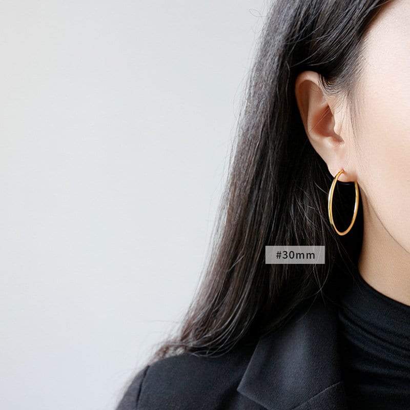 Sterling Silver Dainty Gold Hoops, 18k Gold Vermeil, Thin Hoop Earrings, Gold Hoop Earrings, Endless Gold Hoops, Huggie Hoops, Gift For Her LATUKI
