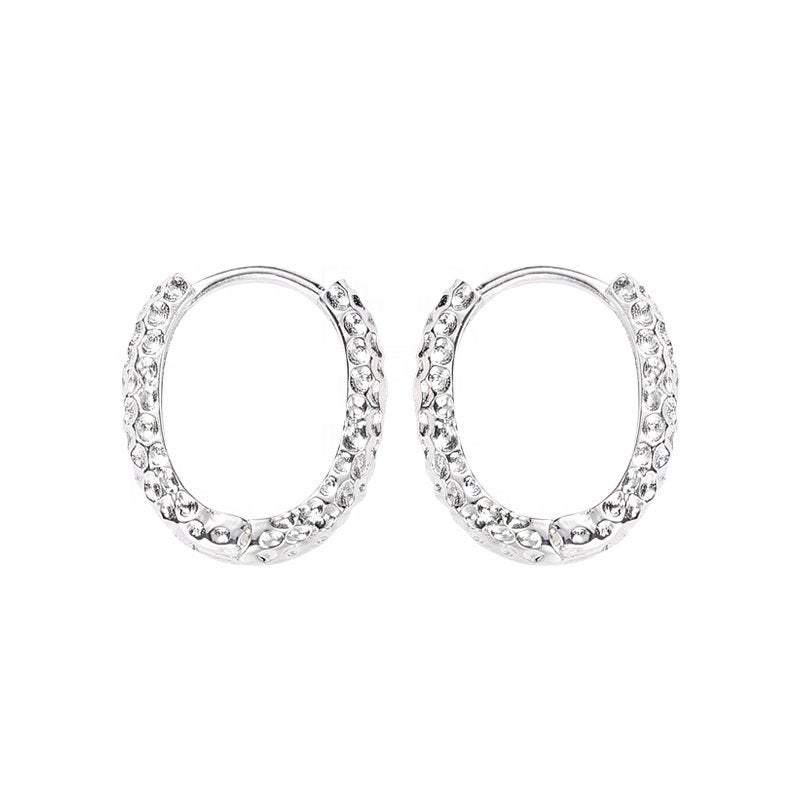 Sterling Silver Hammered Hoops, Hoop Earrings, Huggie Hoop Earrings, 18k Gold Plated Hoop, Minimalist Gold Hoop Earrings, Gift For Her LATUKI