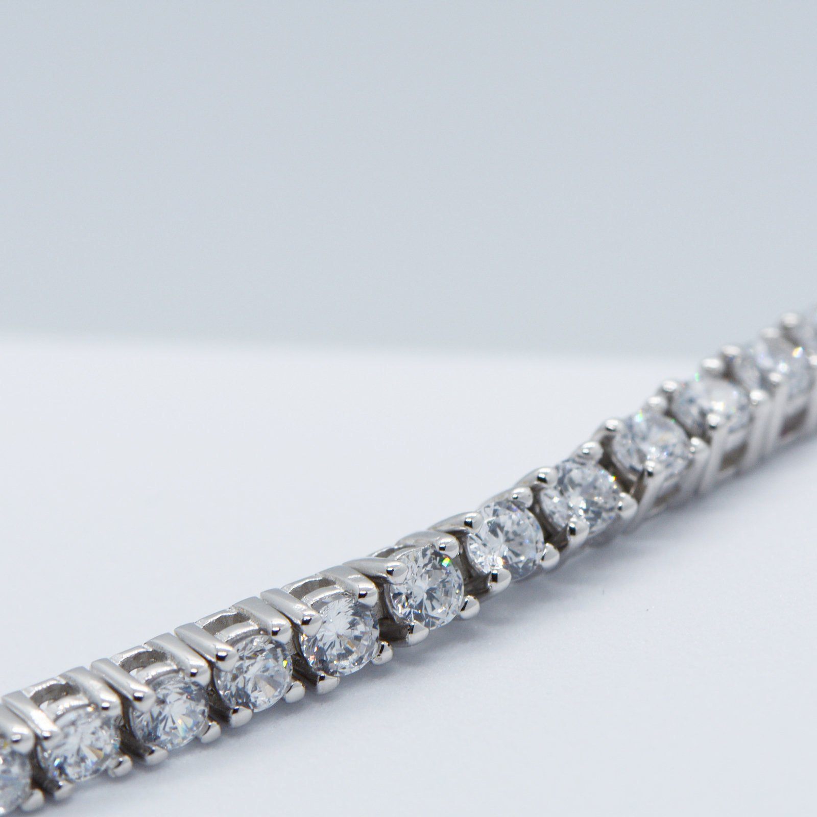Tennis Bracelet Sterling Silver 925, Premium 3mm CZ Diamonds, Delicate Bracelet, Diamond Bracelet, 18K Gold Plated, Bracelet for Men/Women LATUKI