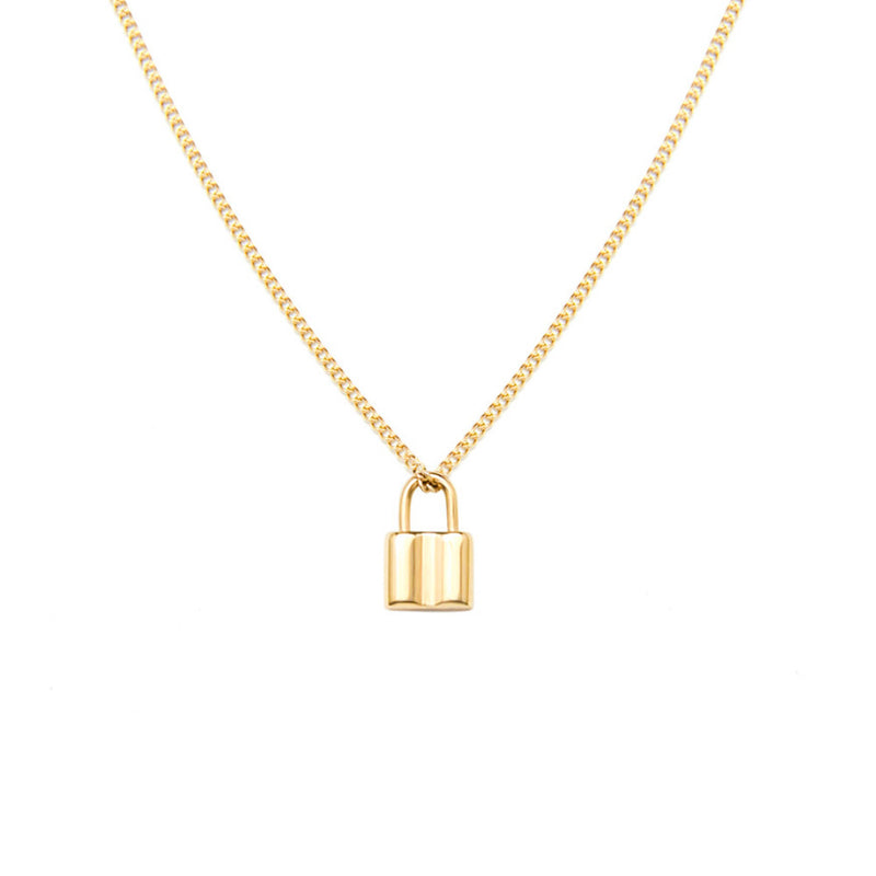 Lockie 18k Gold Lock Necklace