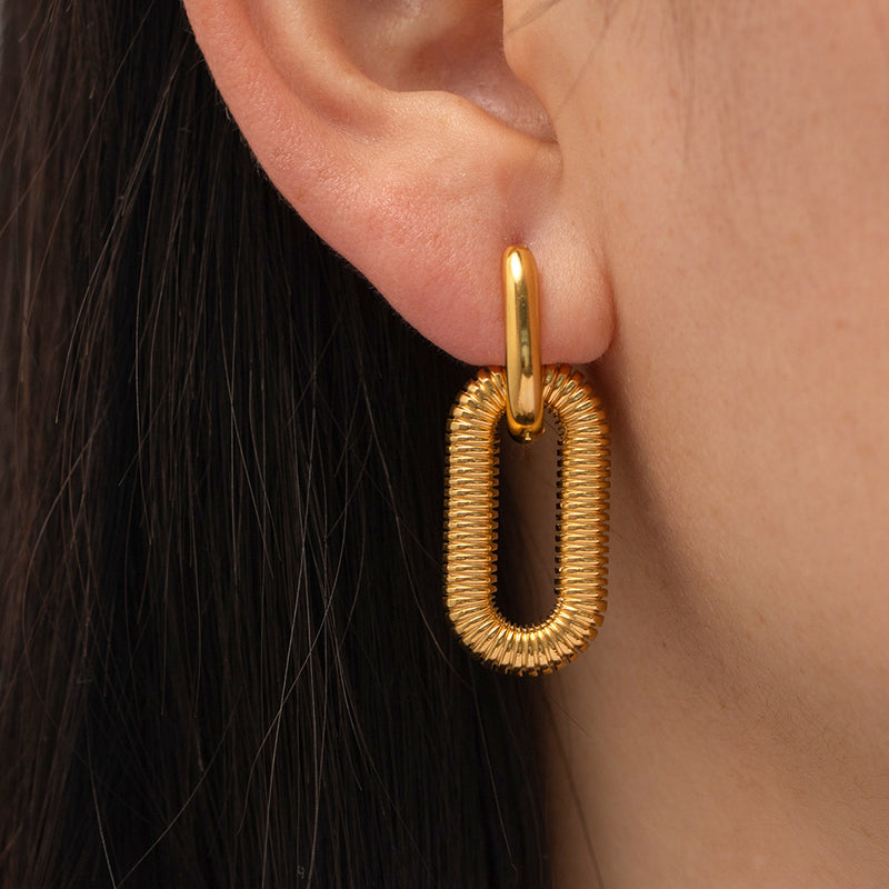  gold rush earrings-Gold Rush Chain Earrings-Gold rush jewellery- gold rush jewelry las vegas.