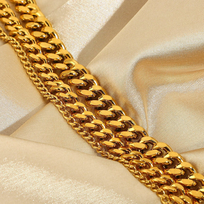 Mona Gold Filled Anklets (Cuban, Figaro, Mariner) LATUKI 