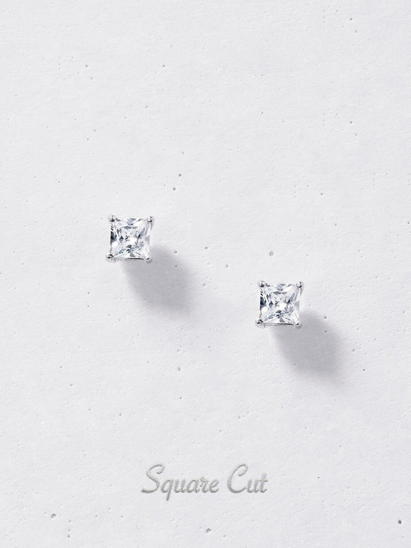 1/4Ct Diamond Open Petal Flower Stud Earrings Set in 925 Sterling Silv –  Fifth and Fine